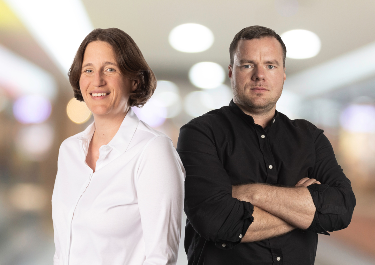 Das Betreuer-Tandem Friederike Krämer-Plath (Juristin) und Linus Frank (Investment Manager)