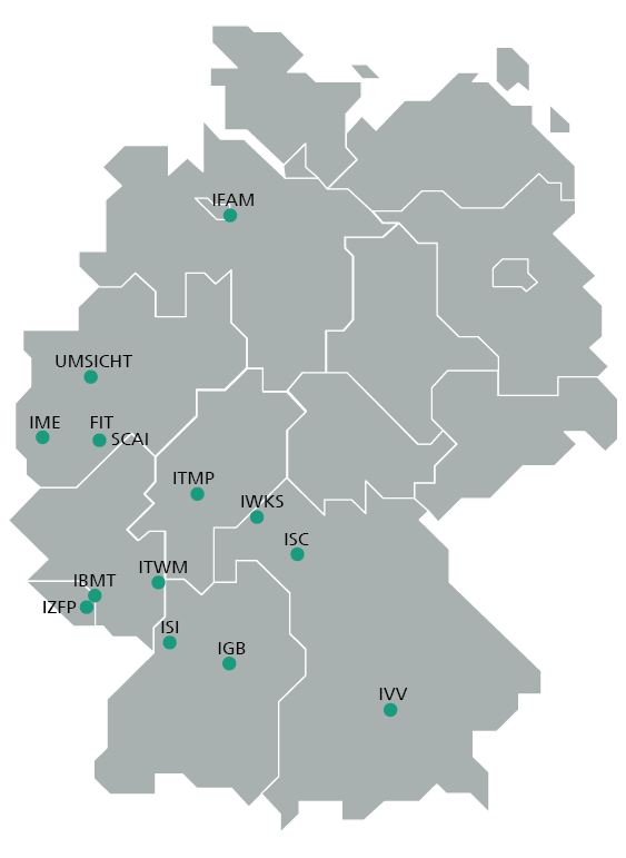 Fraunhofer-Institute, die Maximilian Frank betreut